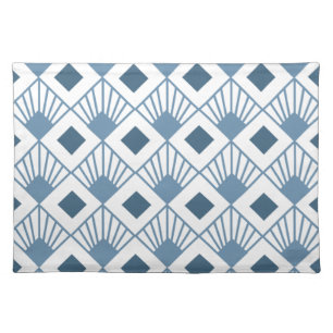 Art Deco Fans Cloth Placemat