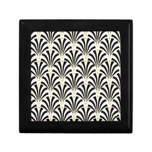 Art Deco Fans Custom Pattern Gift Box