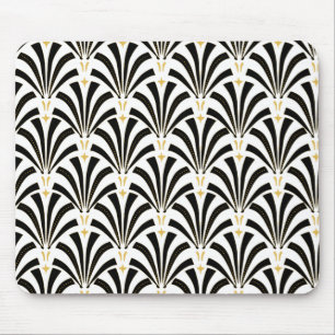 Art Deco Fans Custom Pattern Mouse Pad