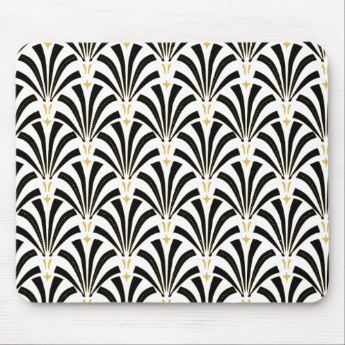 Art Deco Fans Custom Pattern Mouse Pad