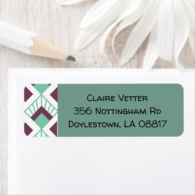 Art Deco Fans  Label (Insitu)