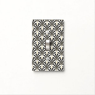 Art Deco Fans Pattern Light Switch Cover
