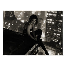 Art Deco fashion photo. Wild girl