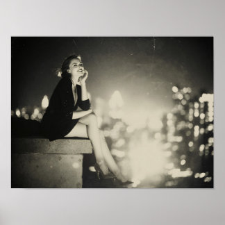 Art Deco fashion photo. Wild girl Poster
