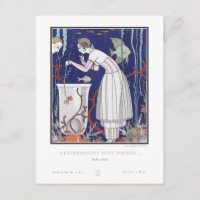Art Deco Fashion Plate by George Barbier Postcard