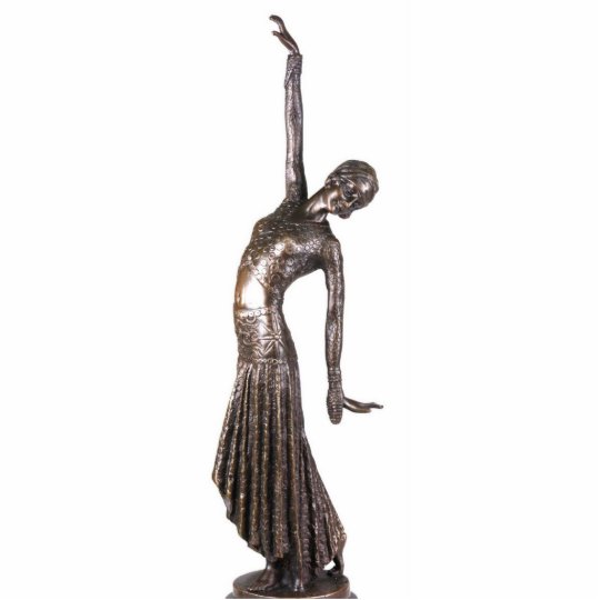 art deco female statues