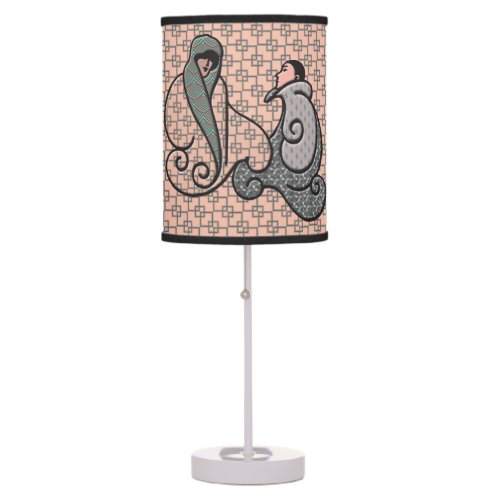 Art Deco Finlandia _ Fashion Islamic Tile MashUp Table Lamp