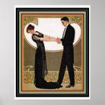 Art Deco "First Dance" Poster 16 x 20<br><div class="desc">Art Deco Print/ Poster entitled "First Dance"  16 x 20. May be available in other sizes.</div>
