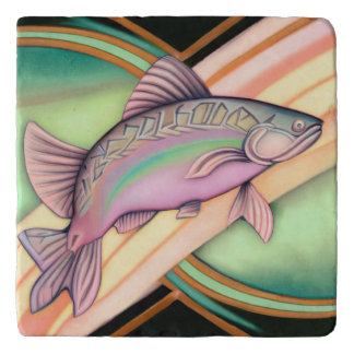 Art Deco Fish Picture Trivet