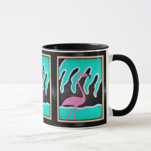 Art Deco Flamingos Mug