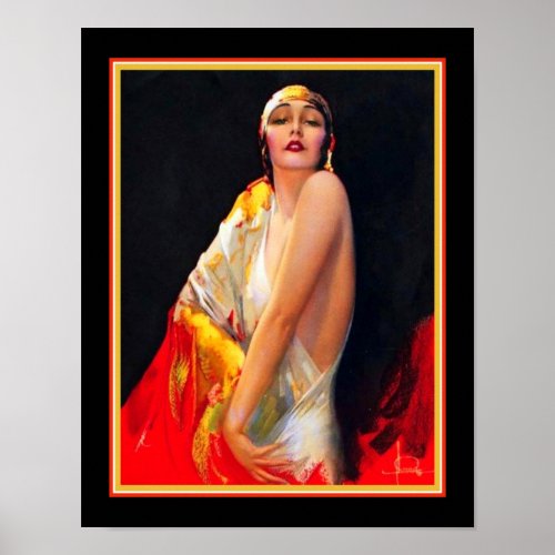Art Deco Flapper by Rolf Armstrong Poster