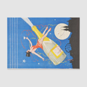 Art Deco Flapper Dancing Bar Scene 1920's Gatsby Tissue Paper