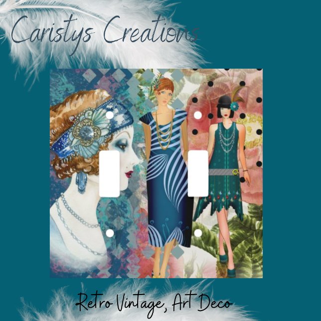 Art Deco Flappers    Light Switch Cover (Creator Uploaded)