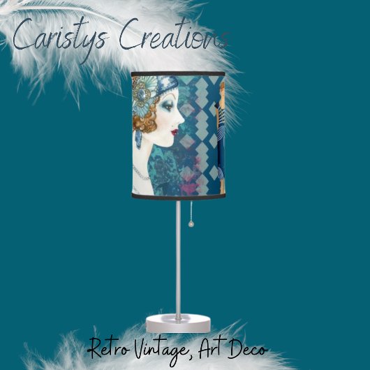 Art Deco Flappers Table Lamp