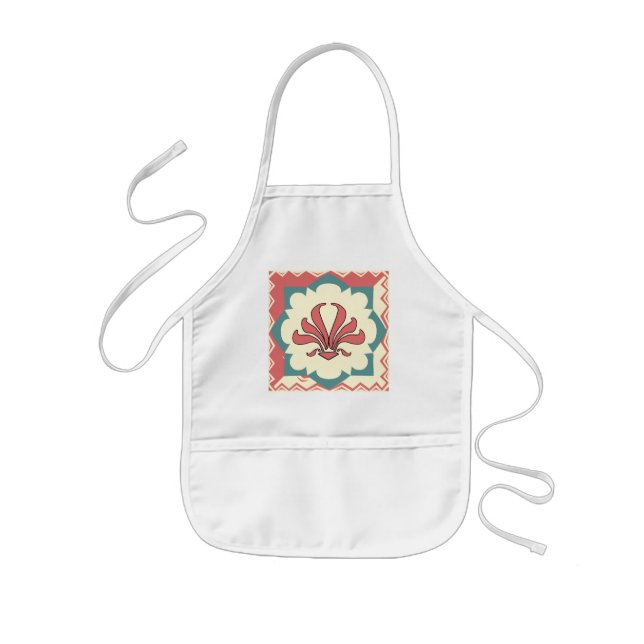Art Deco Fleur De Lis Kids' Apron (Front)
