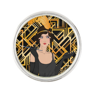 art deco, flipper girl, vintage,great Gatsby,chic, Pin