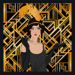 art deco, flipper girl, vintage,great Gatsby,chic, Poster<br><div class="desc">art deco,  flipper girl,  vintage, great Gatsby, chic, elegant, modern, trendy, gold, black</div>