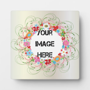 Art Deco Floral Art Plaque