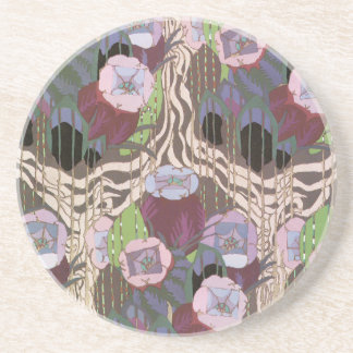 Art Deco Floral Coaster