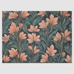 Art Deco Floral Design Tissue Paper