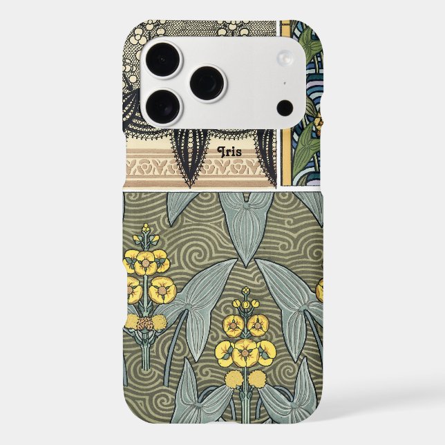 Art Deco Floral Patterrn Case-Mate iPhone Case (Back)