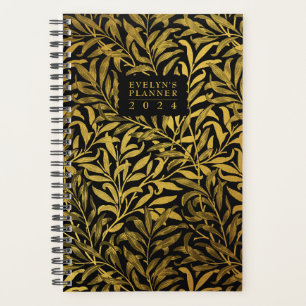 Art Deco Floral Personalized Weekly Planner