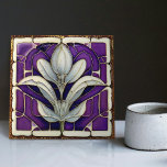 Art Deco Floral Wall Decor Art Nouveau Ceramic Tile<br><div class="desc">Welcome to CreaTile! Here you will find handmade tile designs that I have personally crafted and vintage ceramic and porcelain clay tiles, whether stained or natural. I love to design tile and ceramic products, hoping to give you a way to transform your home into something you enjoy visiting again and...</div>