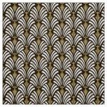 Art Deco Flower Lotus Pattern DIY Fabric