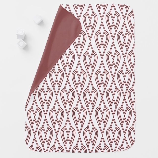 Art Deco Flowerbeds  Baby Blanket (In Situ)