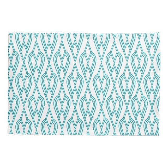 Art Deco Flowerbeds  Pillow Case (Back)