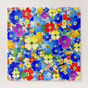 Art Deco Flowers Jigsaw Puzzle
