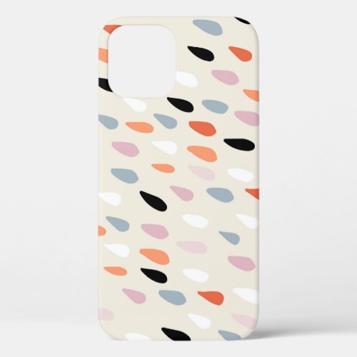 Art Deco Flowers Modern Seamless iPhone 12 Case