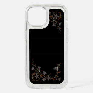 Art Deco Flowers On Black iPhone 15 Case