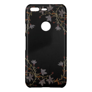 Art Deco Flowers On Black Uncommon Google Pixel Case
