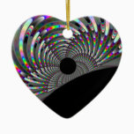 Art Deco Fractal Ceramic Ornament