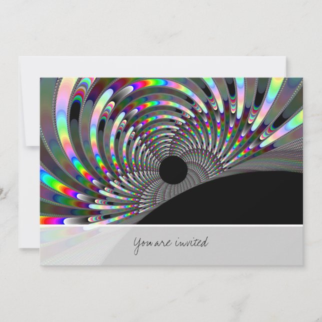 Art Deco Fractal Invitation (Front)