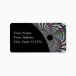 Art Deco Fractal Label