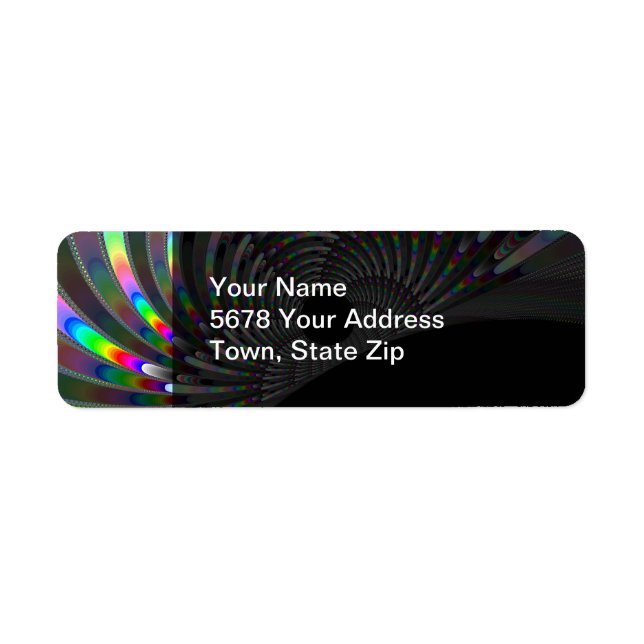 Art Deco Fractal Label (Front)