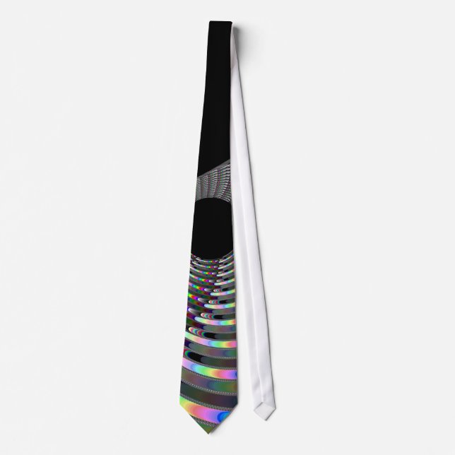Art Deco Fractal Neck Tie (Front)