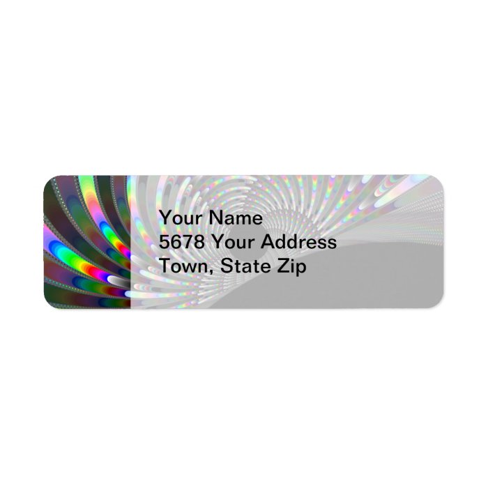 Art Deco Fractal Return Address Labels