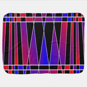 Art Deco 'Fractured' by Kenneth Yoncich Baby Blanket