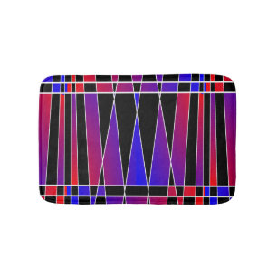 Art Deco 'Fractured' by Kenneth Yoncich Bathroom Mat