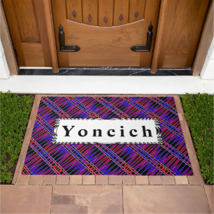 Art Deco 'Fractured' by Kenneth Yoncich Doormat