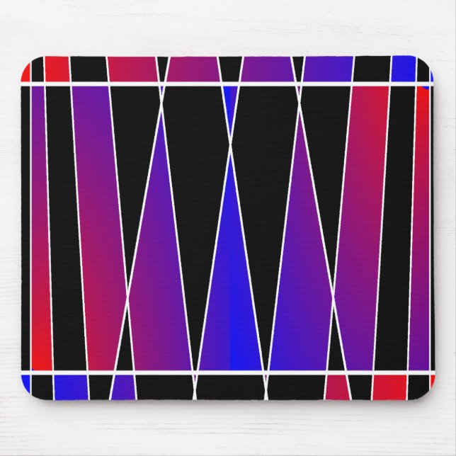 Art Deco 'Fractured' by Kenneth Yoncich Mouse Pad (Front)