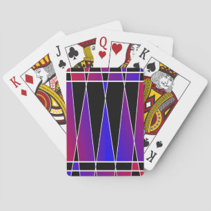 Art Deco 'Fractured' by Kenneth Yoncich Poker Cards