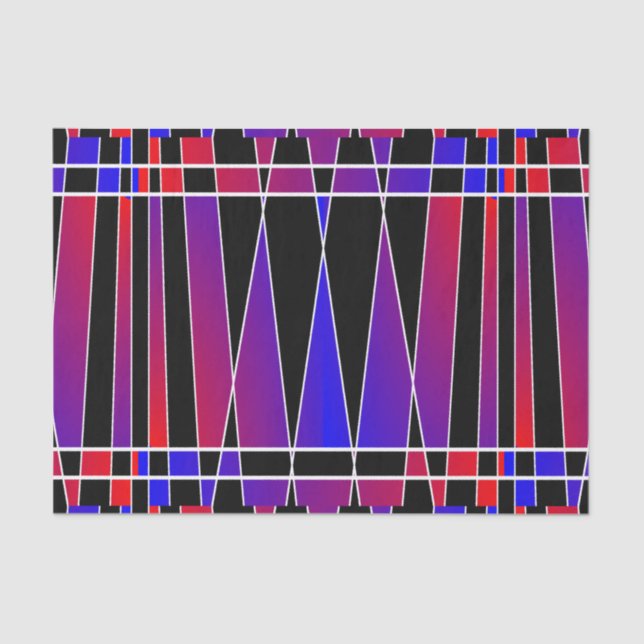 Art Deco 'Fractured' by Kenneth Yoncich Tissue Paper (Front)