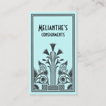 Art Deco Frame Business Card by starstreamdesign at Zazzle