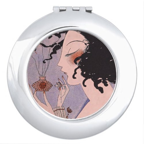 Art Deco French Parfum Ad Compact Mirror