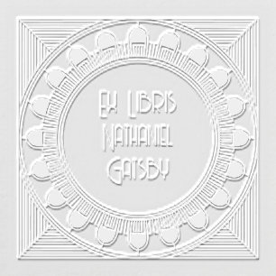 Art Deco Gatsby Ex Libris Embosser