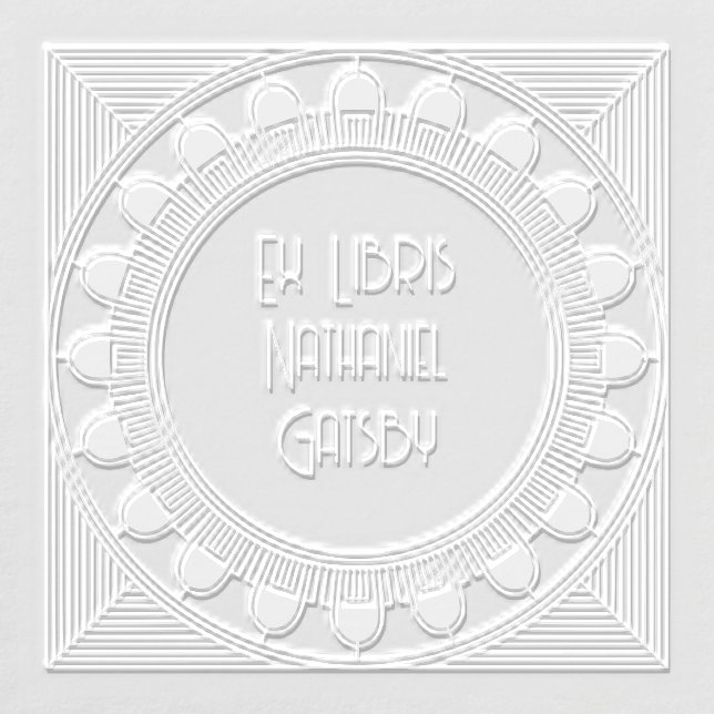 Art Deco Gatsby Ex Libris Embosser (Design)